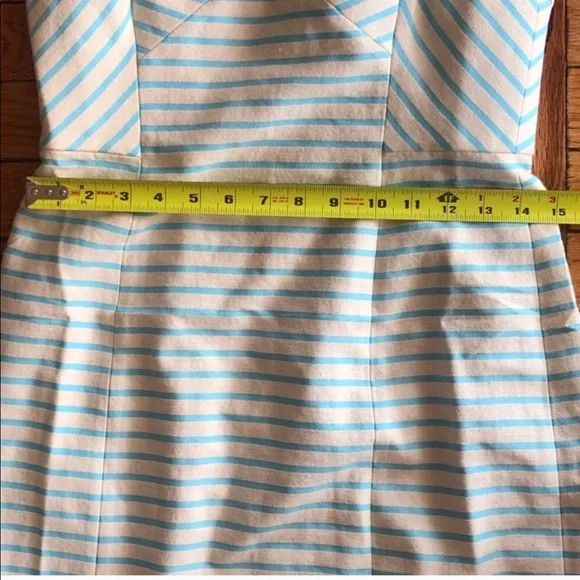 Lilly Pulitzer Strapless Mini Dress in Blue and White - Picture 3 of 7